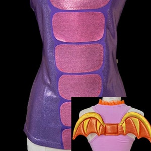 Purple Dragon Top . Up to Adult Sizes . Dragon Wings . Running Shirt by Tutu Factory