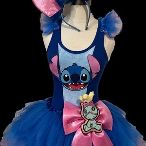 Blue Alien Tutu . Up to Adult Plus Size . Running Tutu . Ears . 9 Layers . Tutu SHORT Length 11in image 1