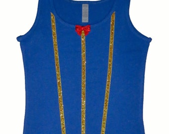 Fairest Princess  Top .  Up to Adult Plus Sizes . Royal Blue Top . Running Shirt by Tutu Factory