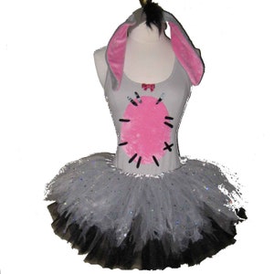 Sad Donkey Tutu . Up to Adult Plus Size . Running Tutu . Donkey Ears . Donkey Tail . 9 Layers . Tutu SHORT Length 11in image 1