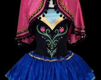 Anna Costume . Tutu .  Up to Adult Plus Size  . Running Tutu . Sparkly Skirt