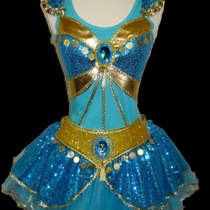 Desert Princess Costume .  Up to Adult Plus Size . Running Costume  . SHORT Length 11in . by The Tutu Factory