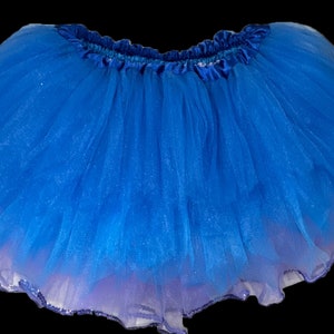 Blue Alien Tutu . Up to Adult Plus Size . Running Tutu . Ears . 9 Layers . Tutu SHORT Length 11in image 4