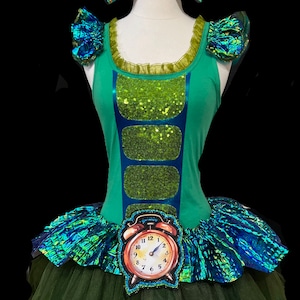 Clock Croc Costume . Tutu . Tail . Pin . Running Costume . Short Length 11in . by The Tutu Factory