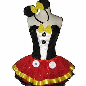 Tuxedo MOUSE Tutu . Running Costume . Running Tutu . Costume . SHORT Length 11in . by The Tutu Factory ™