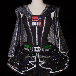 DARK STAR Running Costume . Up to Adult Plus Size . Short 11in Length . Black Tutu . Running Tutu by The Tutu Factory USA