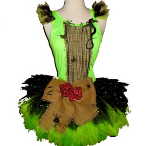 Green Boogie Tutu . Up to Adult Plus Sizes . Black Lime Sparkly Skirt . Running Tutu . Short Length 11in by The Tutu Factory ™ image 2