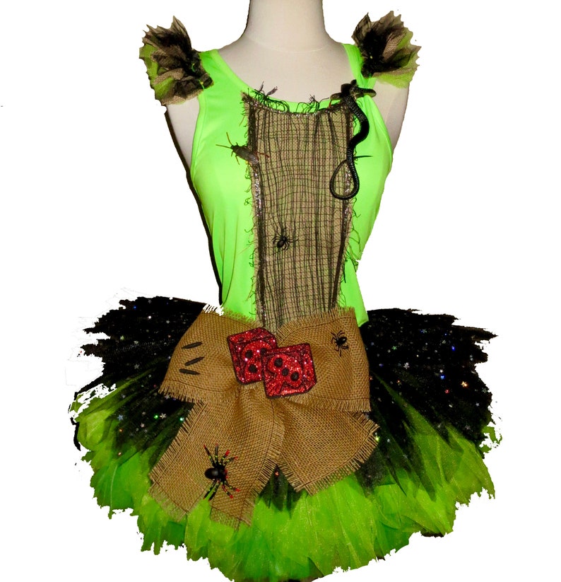 Green Boogie Tutu . Up to Adult Plus Sizes . Black Lime Sparkly Skirt . Running Tutu . Short Length 11in by The Tutu Factory ™ Bild 2