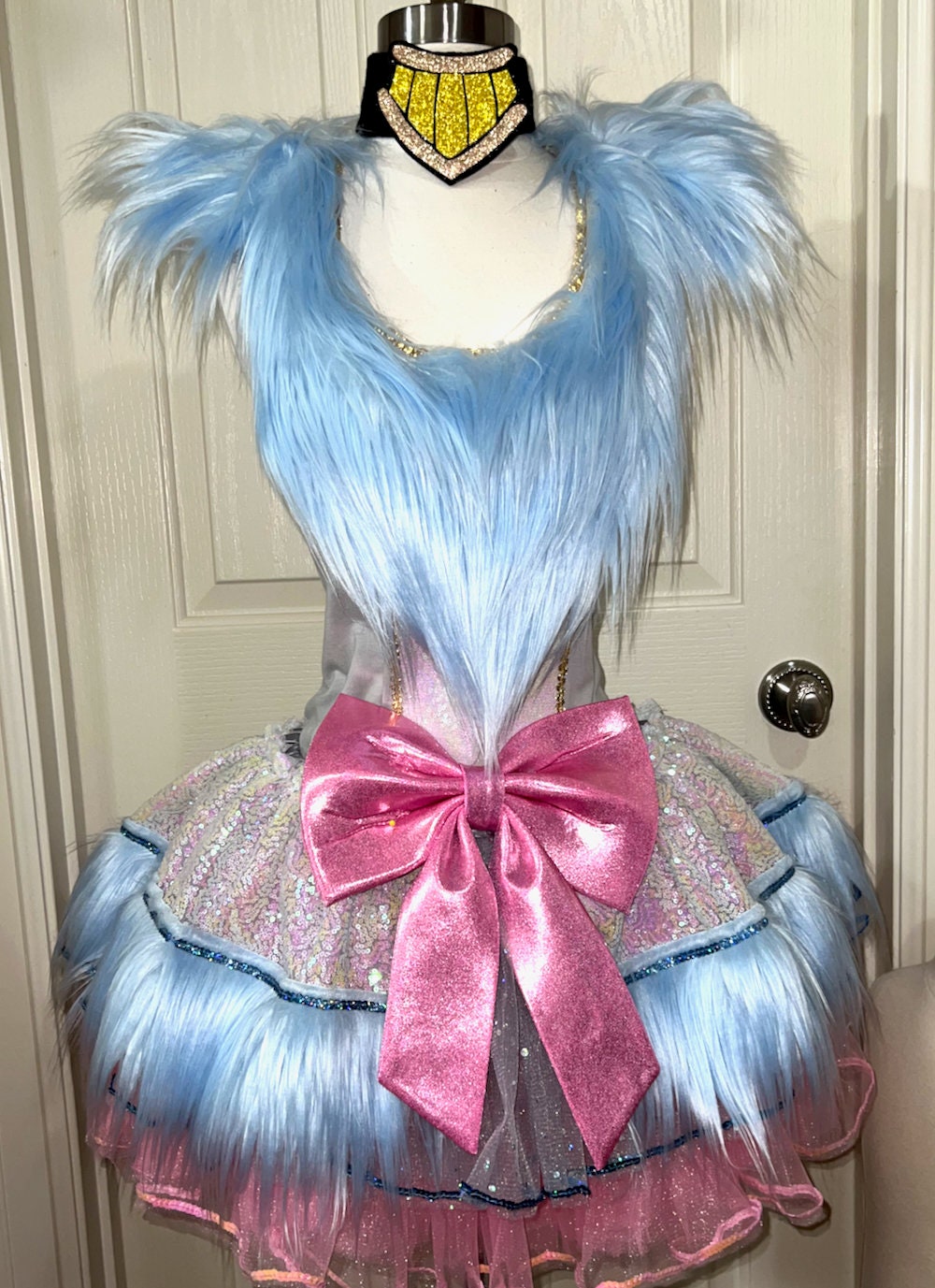 Blue Poodle Costume . Up to Adult Plus Size . Running Skirt . Georgette . SHORT Length 11in . by The Tutu Factory