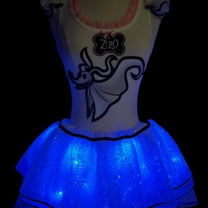 Ghost Dog Costume . Up to Adult Plus Size . Running Costume by Tutu Factory USA GLOW