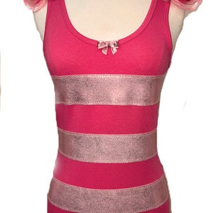 Piglet Top . Hot Pink Striped Top . Up to Adult Plus Size . Running Shirt by The Tutu Factory USA ™
