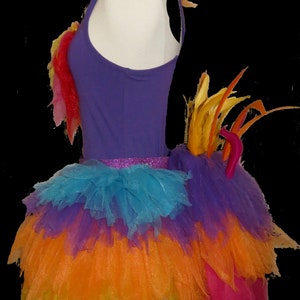 KEVIN Tutu . Up to Adult Plus Sizes . Bird . Running Costume . Tail/Belt . Short Length up to 11in image 3