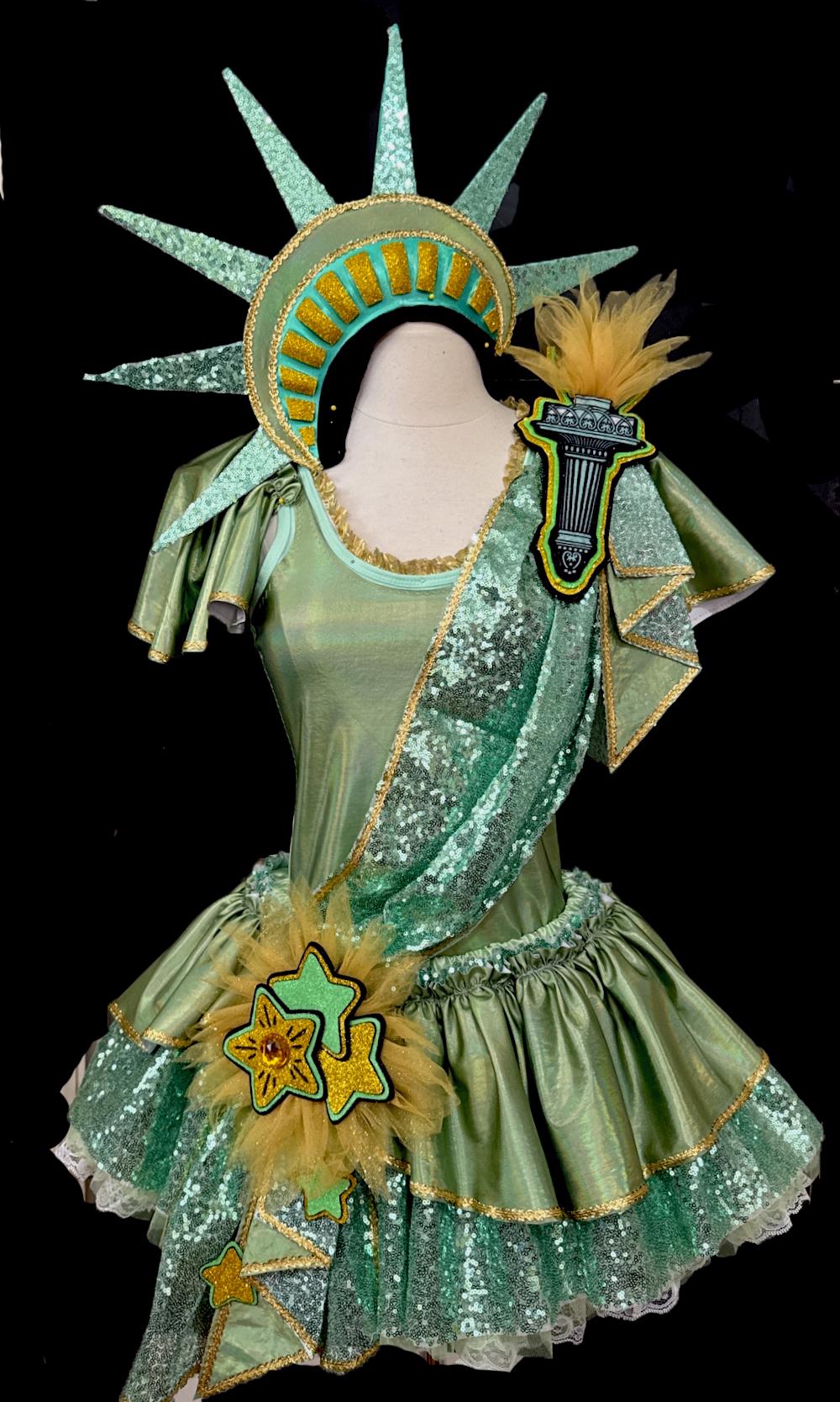 Lady Liberty Costume . Up to Adult Plus Size . Running Costume . Running Tutu . Sparkly Skirt by TutuFactoryUSA