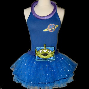 Alien Tutu .  Up to Adult Plus Size . Running Tutu . Tutu . Alien Belt  . 6 Layers . Tutu SHORT Length 11in