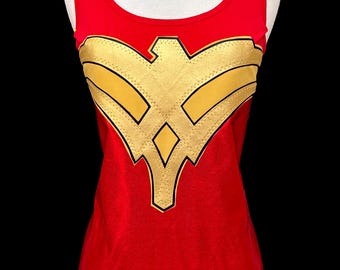 Super Women Tank Top . Up to Adult Plus Size . Running Shirt by The Tutu Factory USA ™