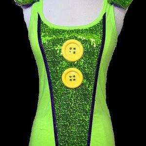 Silly Dwarf Top . Green Top . Up to Adult Plus Size . Running Shirt by The Tutu Factory USA ™Top bild 1