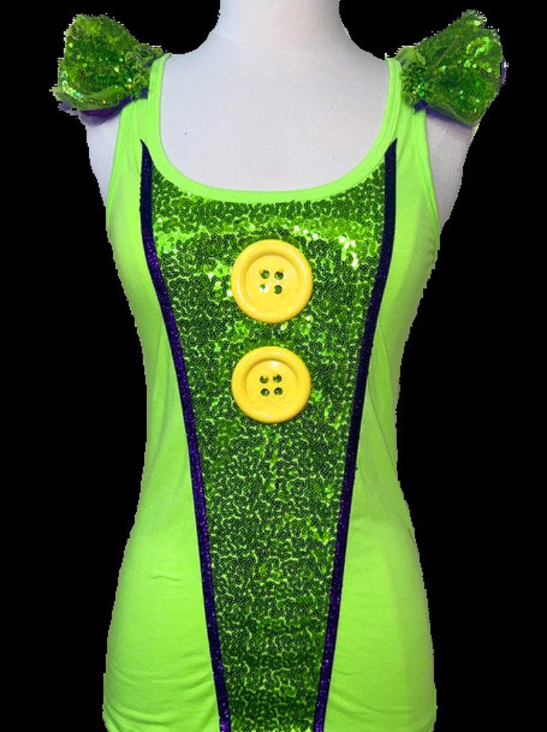 Silly Dwarf Top . Green Top . Up to Adult Plus Size . Running Shirt by The Tutu Factory USA ™Top bild 1
