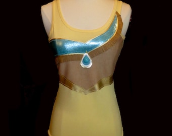 INDIAN Princess Top . Up to Adults Plus Size  . Yellow Top . Running Shirt by The Tutu Factory USA