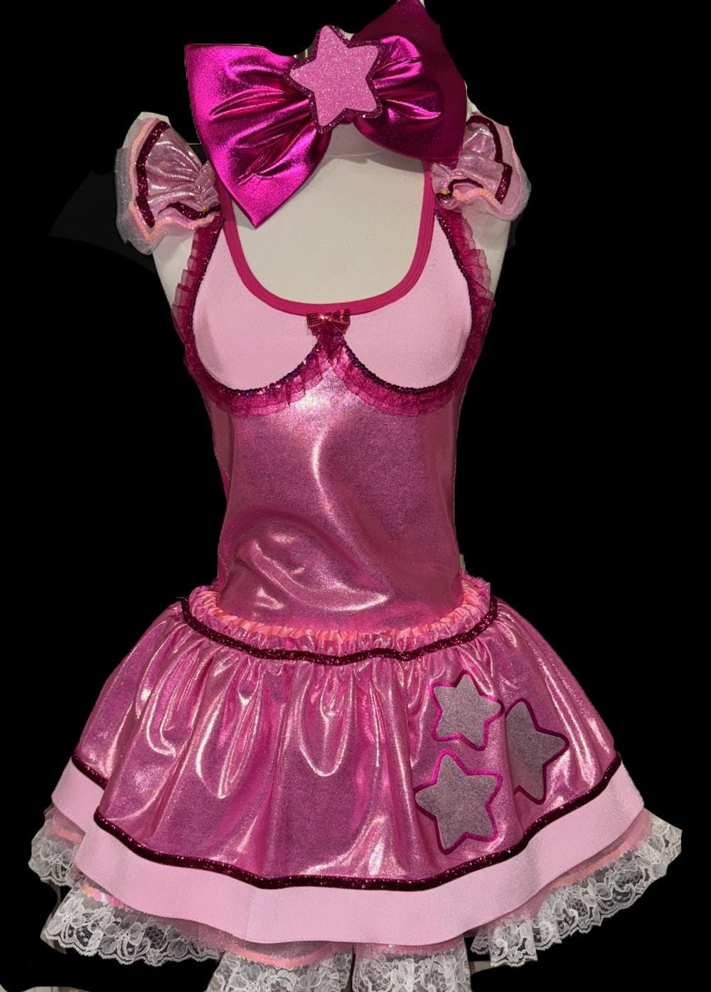 Piggy Star Costume .  Up to Adult Plus Size . Running Costume  . SHORT Length 11in . by The Tutu Factory