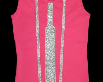 Pink  Robot Royal Racerback Tank .  Up to Adult Plus Size . Running Shirt by The Tutu Factory USA ™