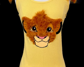 Lion Cub Top . Adults Size  . Lion Costume .  Top . Running Shirt by The Tutu Factory USA ™