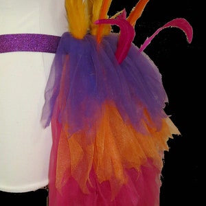 KEVIN Tutu . Up to Adult Plus Sizes . Bird . Running Costume . Tail/Belt . Short Length up to 11in image 4