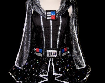 DARK STAR Running Costume . Up to Adult Plus Size . Black Running Tutu