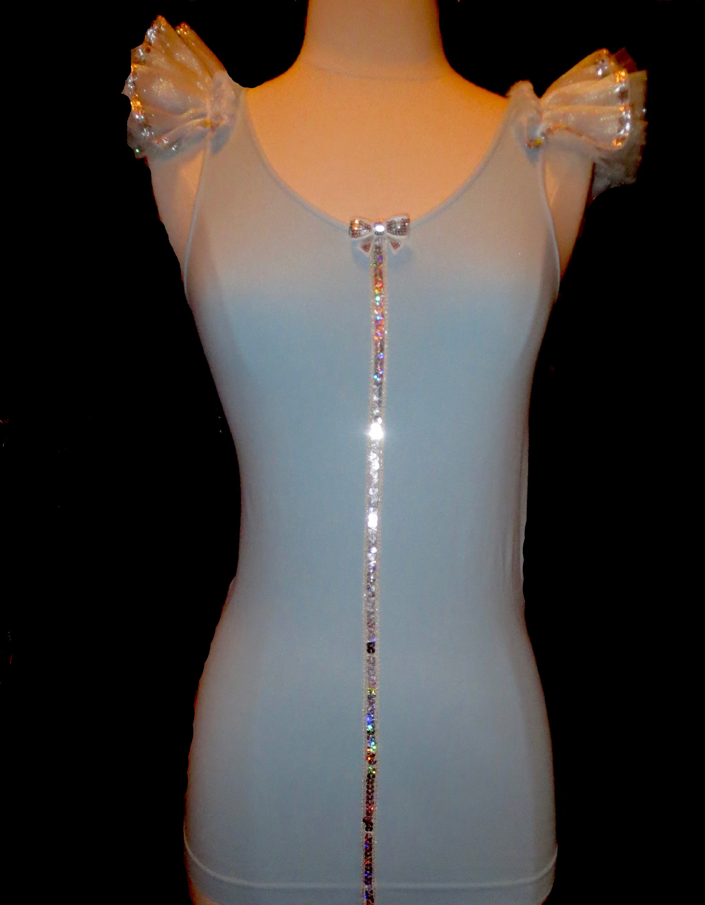 MIDNIGHT PRINCESS  Tank . Fits Up to Adults . One Size . Light Blue Running Shirt by The Tutu Factory USA ™