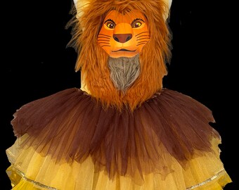 King Lion Tutu . Up to Adult Plus Sizes . Lion Costume . Brown Tutu . Running Skirt . Short Length up to 11in