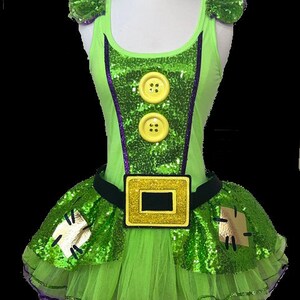 Silly Dwarf Top . Green Top . Up to Adult Plus Size . Running Shirt by The Tutu Factory USA ™Top bild 5