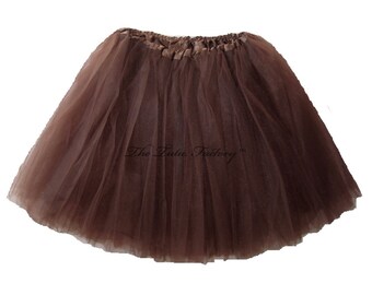 BROWN TUTU . Up to Adult Plus Size Tutu . Adult Tutu . Ballet Tutu . Dance Skirt . Long Length up to 16in  by The Tutu Factory USA ™