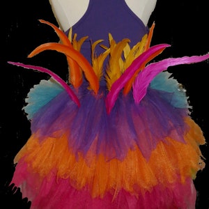 KEVIN Tutu . Up to Adult Plus Sizes . Bird . Running Costume . Tail/Belt . Short Length up to 11in image 5