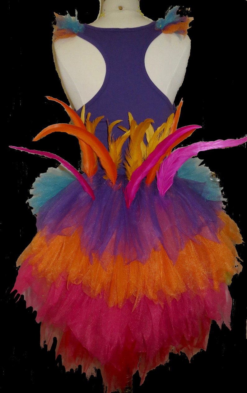 KEVIN Tutu . Up to Adult Plus Sizes . Bird . Running Costume . Tail/Belt . Short Length up to 11in image 5