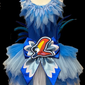 Hornbill Bird Tutu . Up to Adult Plus Sizes . Bird . Running Costume . Tail/Belt . Short Length up to 11in image 1