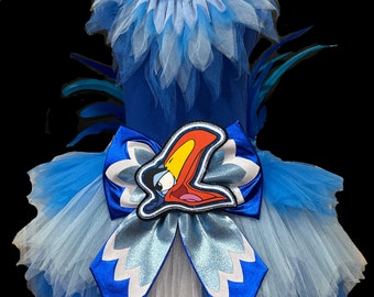 Hornbill Bird Tutu . Up to Adult Plus Sizes . Bird . Running Costume . Tail/Belt . Short Length up to 11in