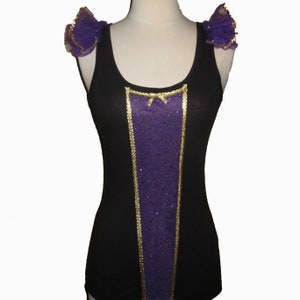 POISON APPLE QUEEN Top . Black Top . Up to Adults Plus Size  . Running Shirt by The Tutu Factory