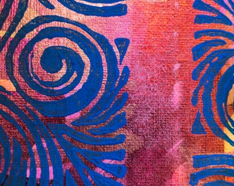 On Fire Color Changing ACEO