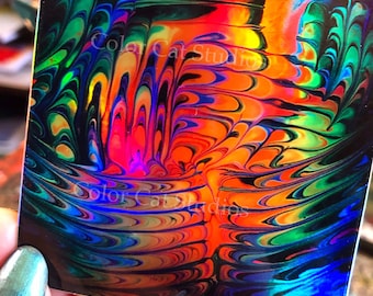 Holographic Neon Sticker
