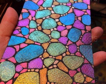Color Shifting Pathways Series Painting