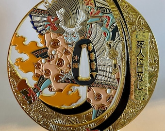 Ghost of Akugenta - Tsuba Challenge Coin - 4 Inch coin