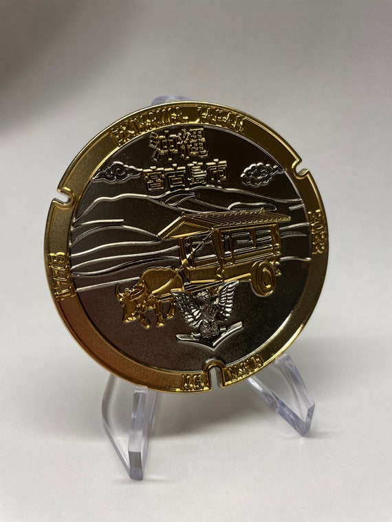 Kyogre Pokemon Manhole Challenge Coin - Featuring a Miyakojima Ox