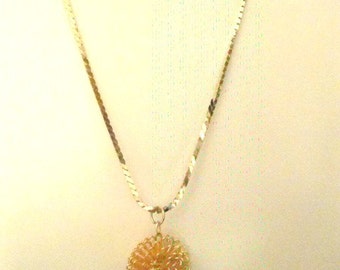 Goldtone Sunburst Necklace