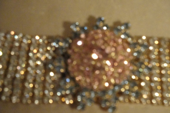 Signed Designer Marie Ferra Unique Rhinestone Bra… - image 5