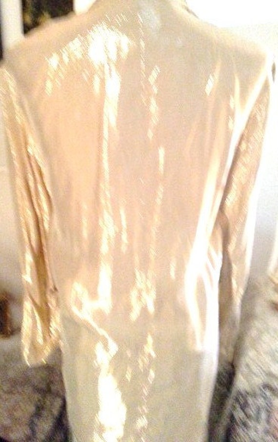 Vintage Gold Metallic Oversized Jacket - image 4