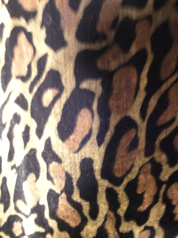 Leopard Spot Print Oblong Velour Shawl/Scarf - image 3