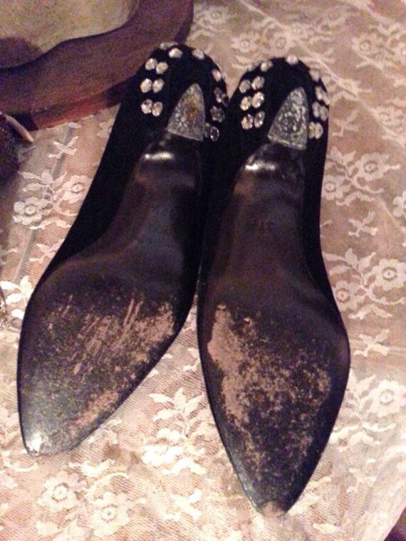 Gorgeous Vintage Ms Maud Paris Black Shoes - image 4