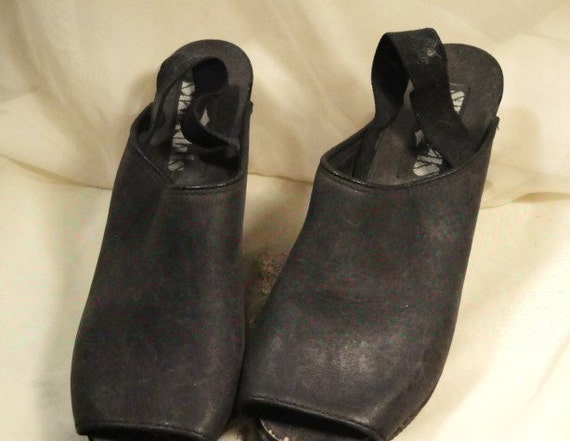 Vintage LA 80's Black Clogs - image 3