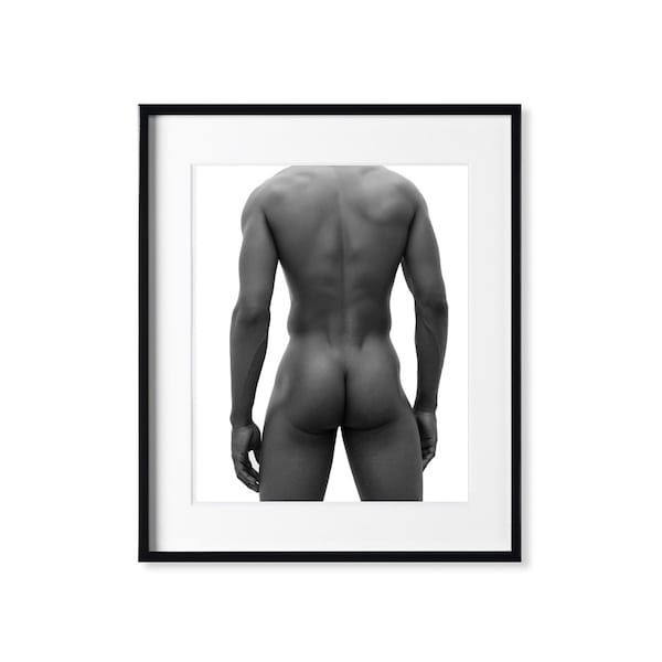 Male Nude Art, Black And White, Nude Photography, Body Print, Male Body Art, Fine Art Photography, Naked Man, Nude Abstract Art, Male Butt