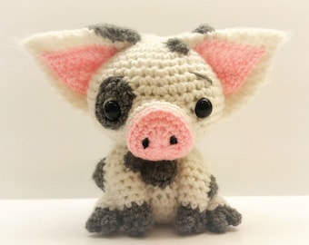 Crochet Pua / Pig Plush (Inspired by Disney's Moana)  (Inspired / Fan Made)