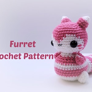 Furret Crochet Pattern Pattern Only English Only imagem 1